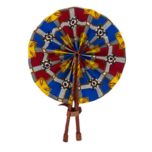 Load image into Gallery viewer, Ankara Handcrafted Fan
