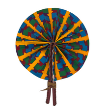 Load image into Gallery viewer, Ankara Handcrafted Fan
