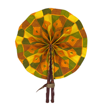 Load image into Gallery viewer, Ankara Handcrafted Fan
