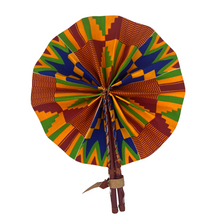 Load image into Gallery viewer, Ankara Handcrafted Fan
